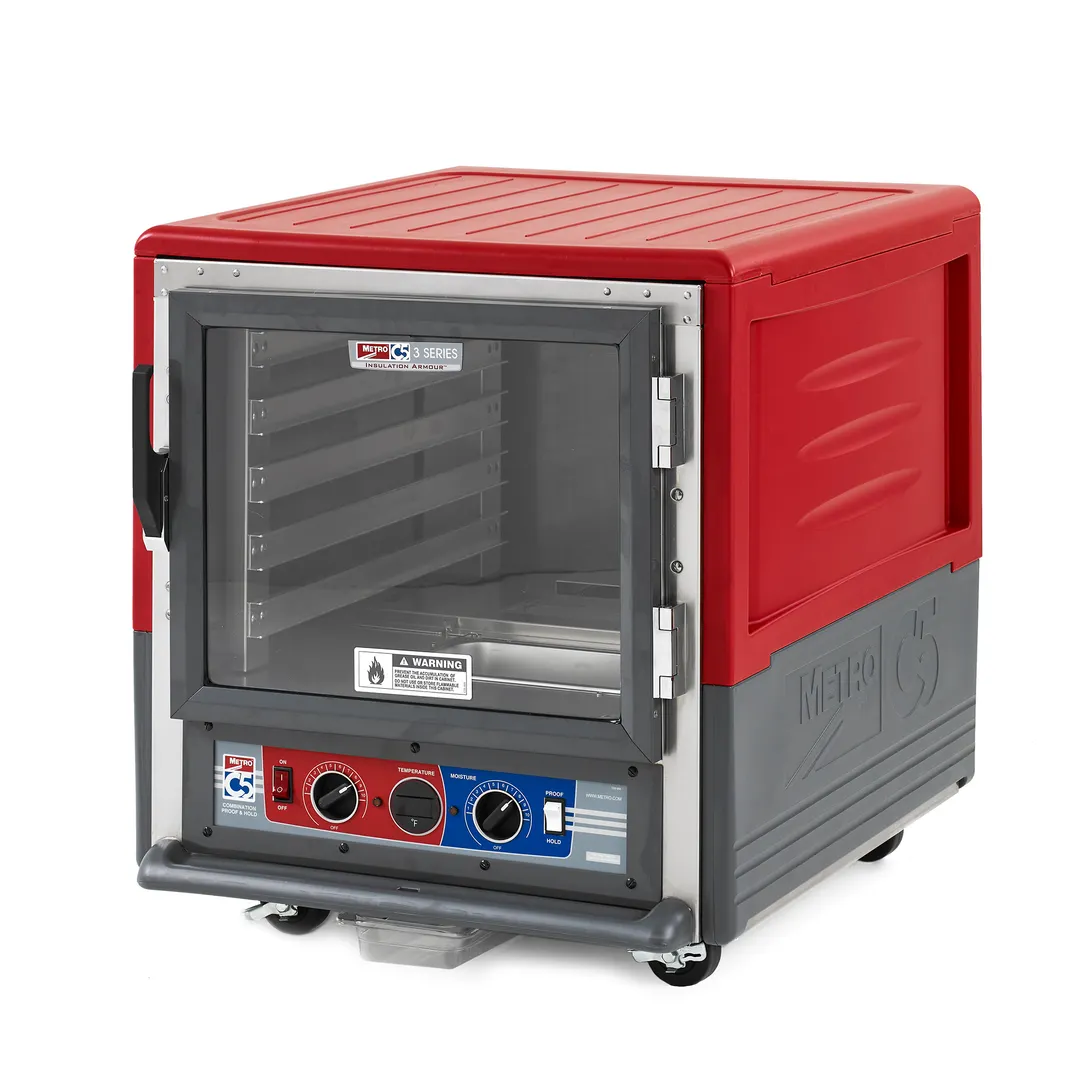 Metro C533-CLFC-L Undercounter Heated Holding & Proofing Cabinet w/ Red Insulatıon, Lower Wattage