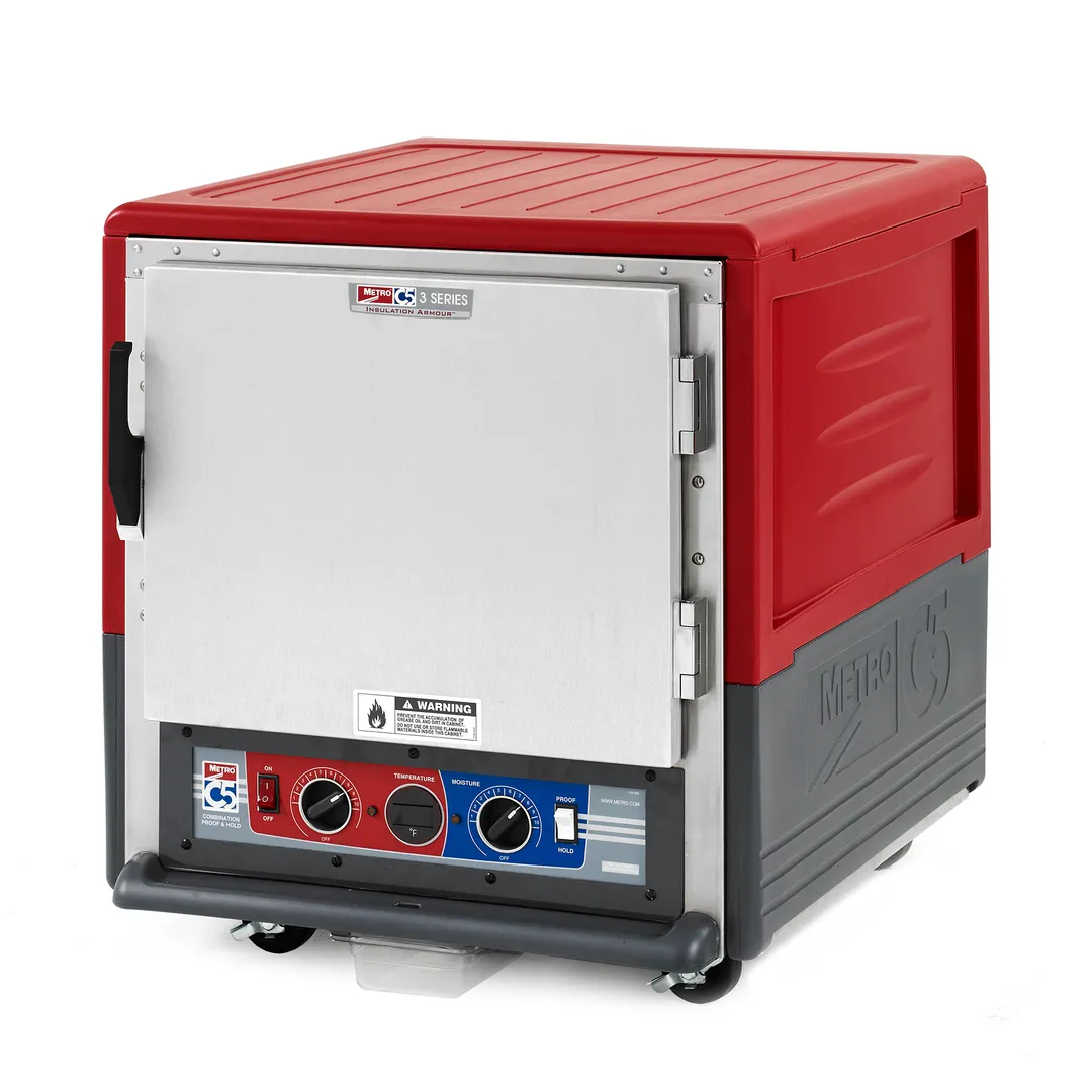 Metro C533-CLFS-L Undercounter Heated Holding & Proofing Cabinet w/ Red Insulatıon, Lower Wattage