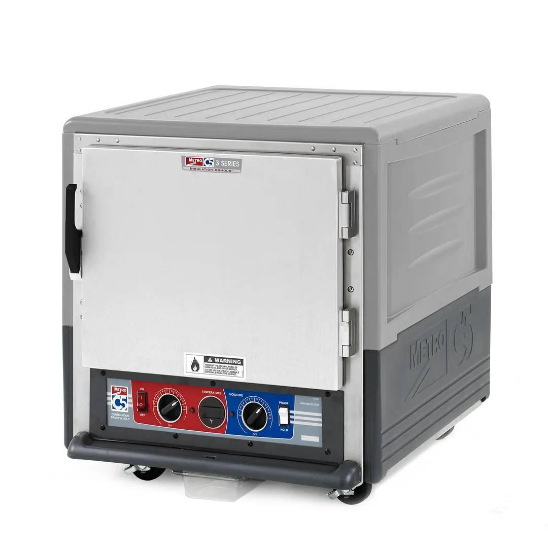 Metro C533-CLFS-U-GY Undercounter Heated Holding & Proofing Cabinet w/ Gray Insulatıon, Lower Wattage