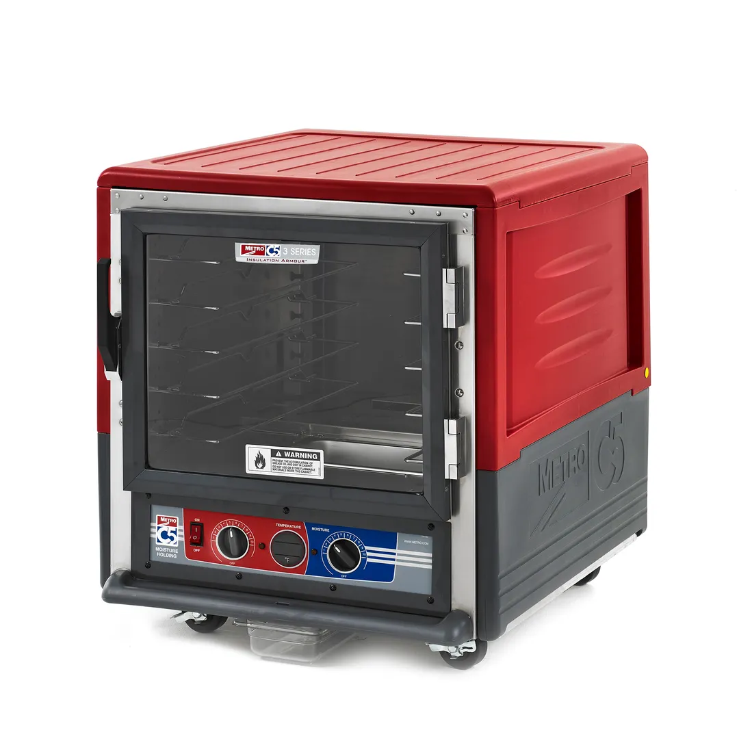Metro C533-MFC-U Undercounter Moisture Heated Holding & Proofing Cabinet w/ Red Insulatıon, Clear Door