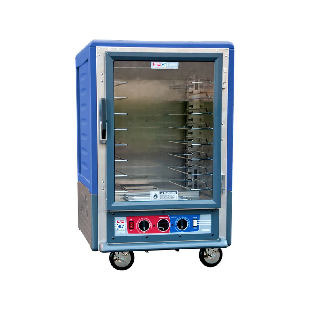 Metro C535-CFC-U-BU Half Height Heated Holding & Proofing Cabinet w/ Blue Insulation Armour, Clear Door