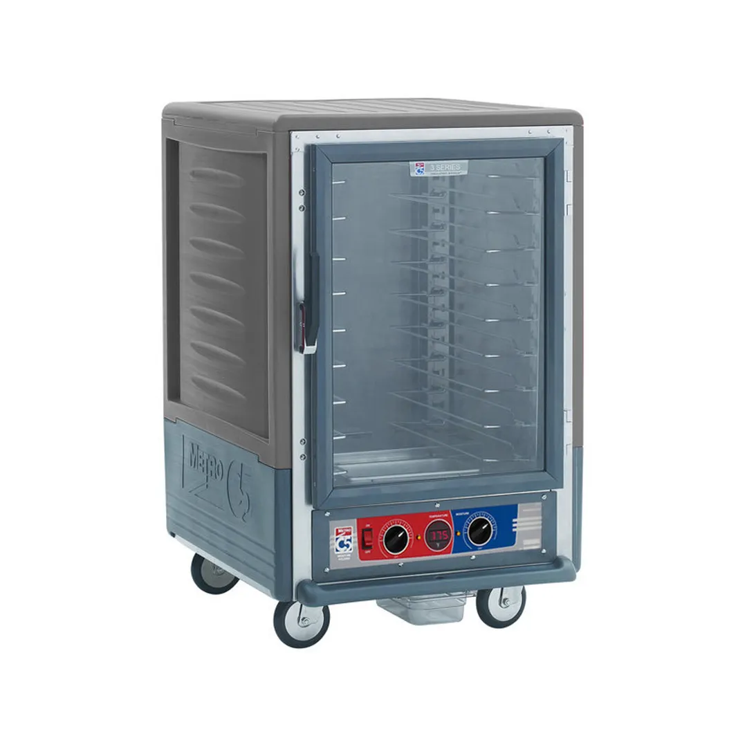 Metro C535-MFC-U-GY Half Height Moisture Heated Holding & Proofing Cabinet w/ Grey Insulation, Clear Door