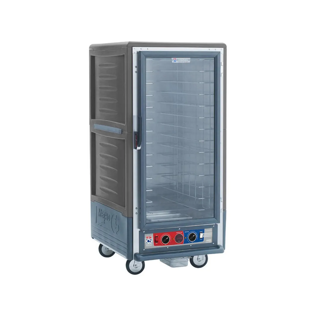 Metro C537-CLFC-4-GY 3/4 Height Heated Holding & Proofing Cabinet w/ Grey Insulation, Clear Door, Lower Wattage