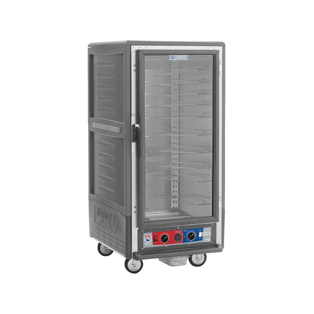 Metro C537-CLFC-U-GY 3/4 Height Heated Holding & Proofing Cabinet w/ Grey Insulation, Clear Door, Lower Wattage
