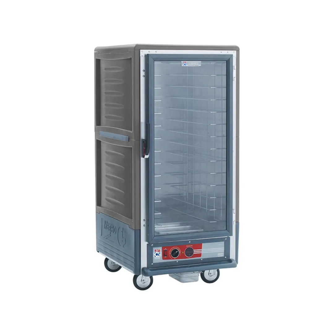 Metro C537-HFC-4-GY 3/4 Height 1-Door Heated Holding Cabinet, Grey, 14-Pan 18"x26" Capacity, Aluminum, 120V 2000W
