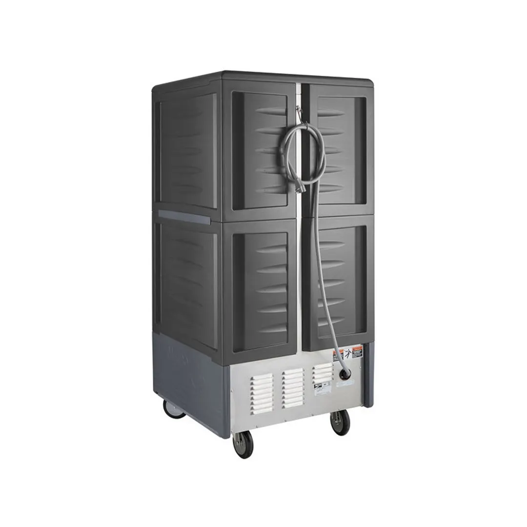 Metro C537-HFS-4-GY "3/4 Height" 1-Door Solid Heated Holding Cabinet, 14-Pan 18"x26", Grey Insulation Armour, 2000W