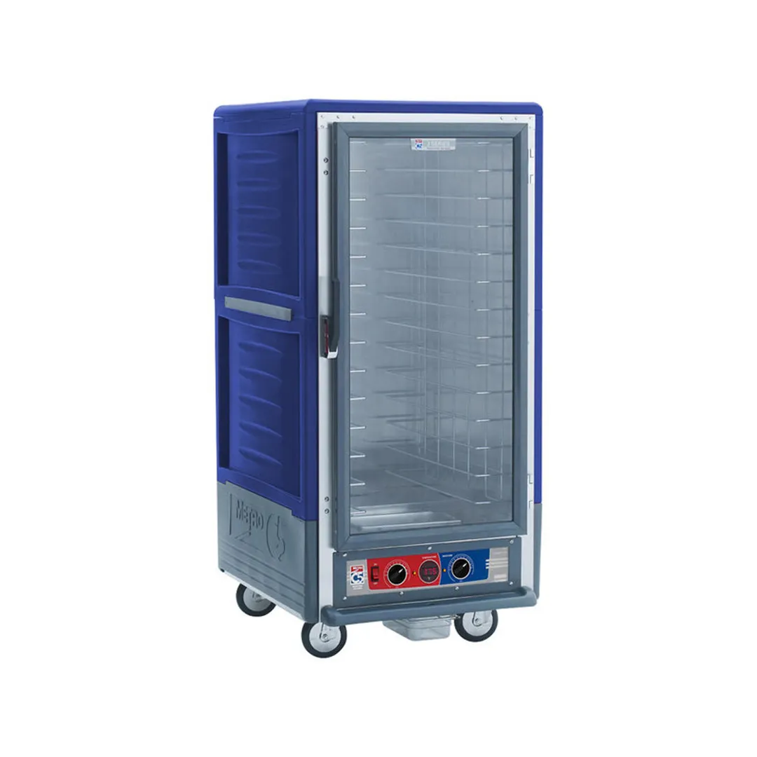 Metro C537-MFC-4-BU 3/4 Height Moisture Heated Holding & Proofing Cabinet w/ Blue Insulation, Clear Door
