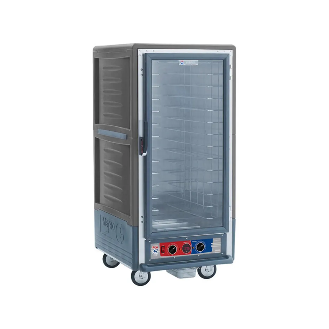 Metro C537-MFC-4-GY 3/4 Height Moisture Heated Holding & Proofing Cabinet w/ Grey Insulation, Clear Door