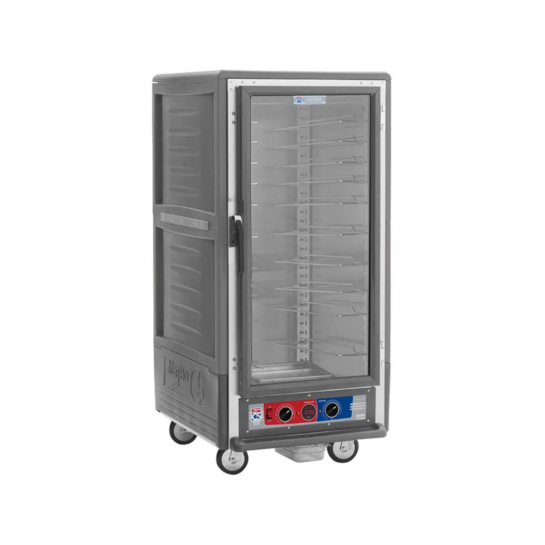 Metro C537-MFC-U-GY 3/4 Height Moisture Heated Holding & Proofing Cabinet w/ Grey Insulation, Clear Door