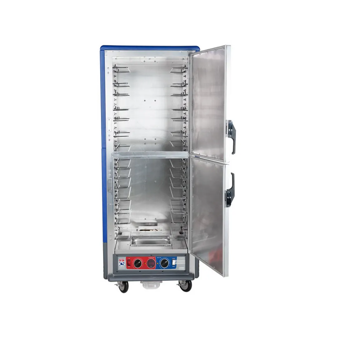 Metro C539-CDS-U-BU Full Height Heated Holding & Proofing Cabinet w/ Blue Insulation, Dutch Solid Door