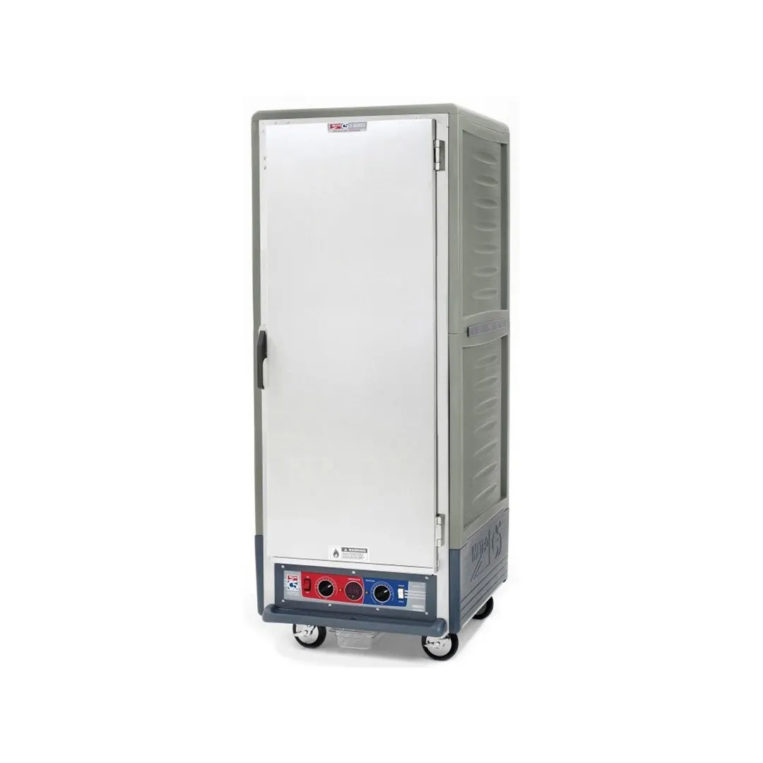 Metro C539-CFS-L-GY Full Height Heated Holding & Proofing Cabinet w/ Grey Insulation, Solid Door