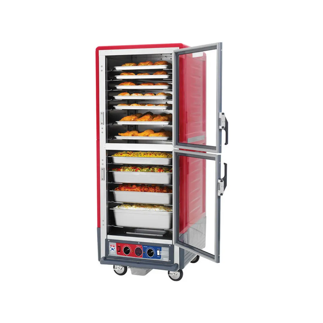 Metro C539-CLDC-U Full Height Heated Holding & Proofing Cabinet w/ Red Insulation, Lower Wattage