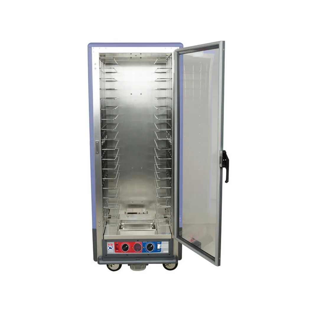 Metro C539-CLFC-4-BU Full Height Heated Holding & Proofing Cabinet w/ Blue Insulation, Lower Wattage