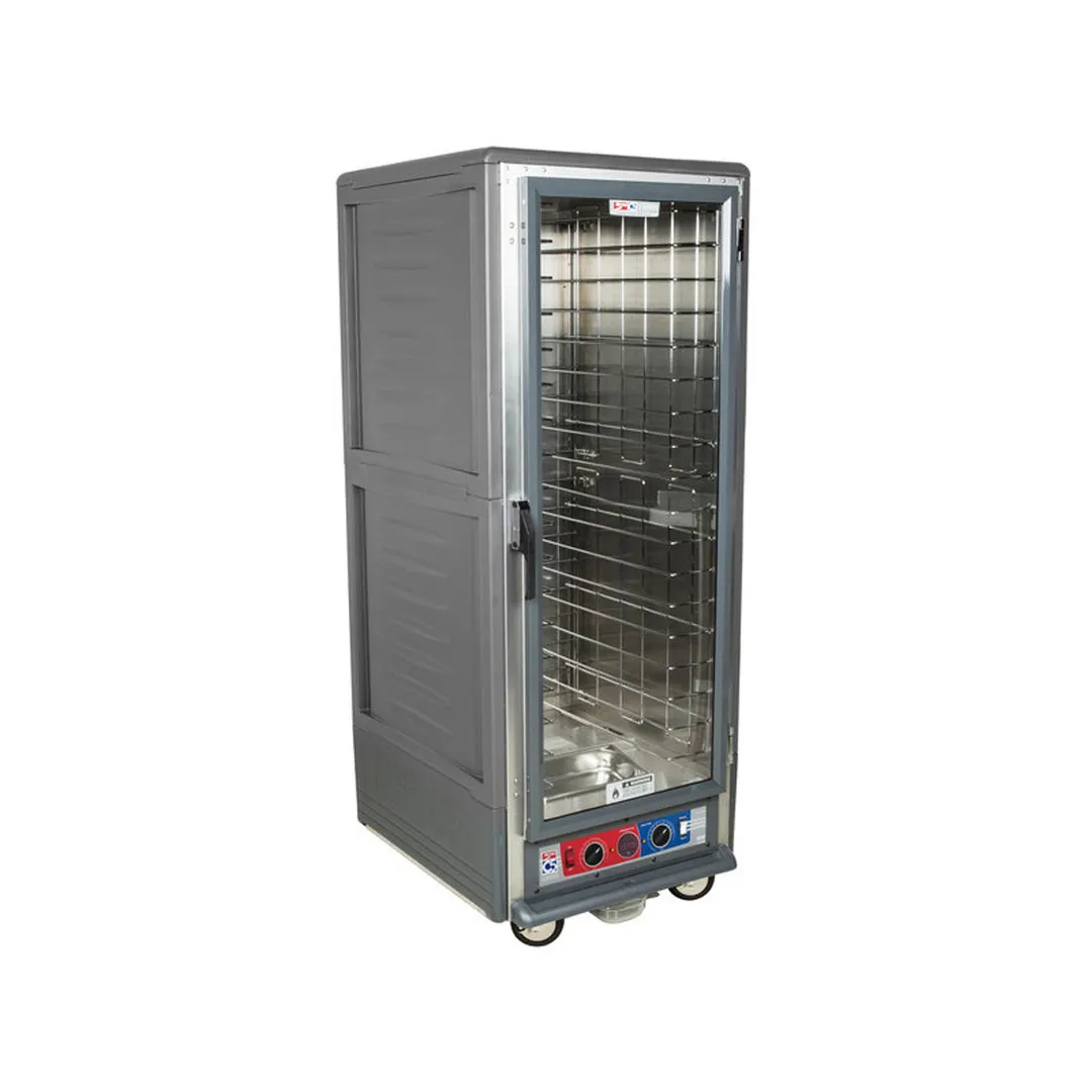 Metro C539-CLFC-4-GY Full Height Heated Holding & Proofing Cabinet w/ Grey Insulation, Lower Wattage