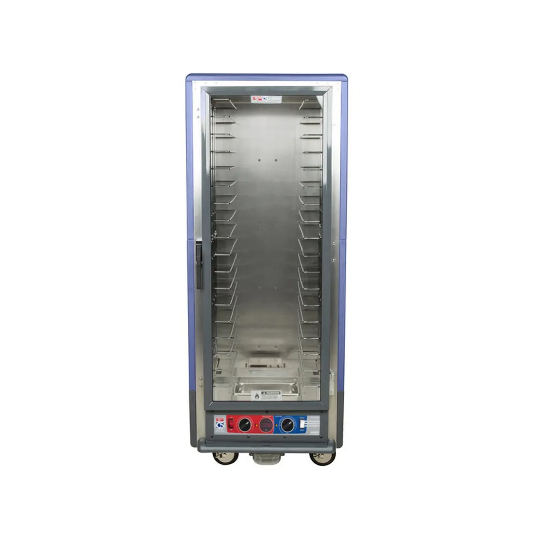Metro C539-CLFC-L-BU Full Height Heated Holding & Proofing Cabinet w/ Blue Insulation, Lower Wattage