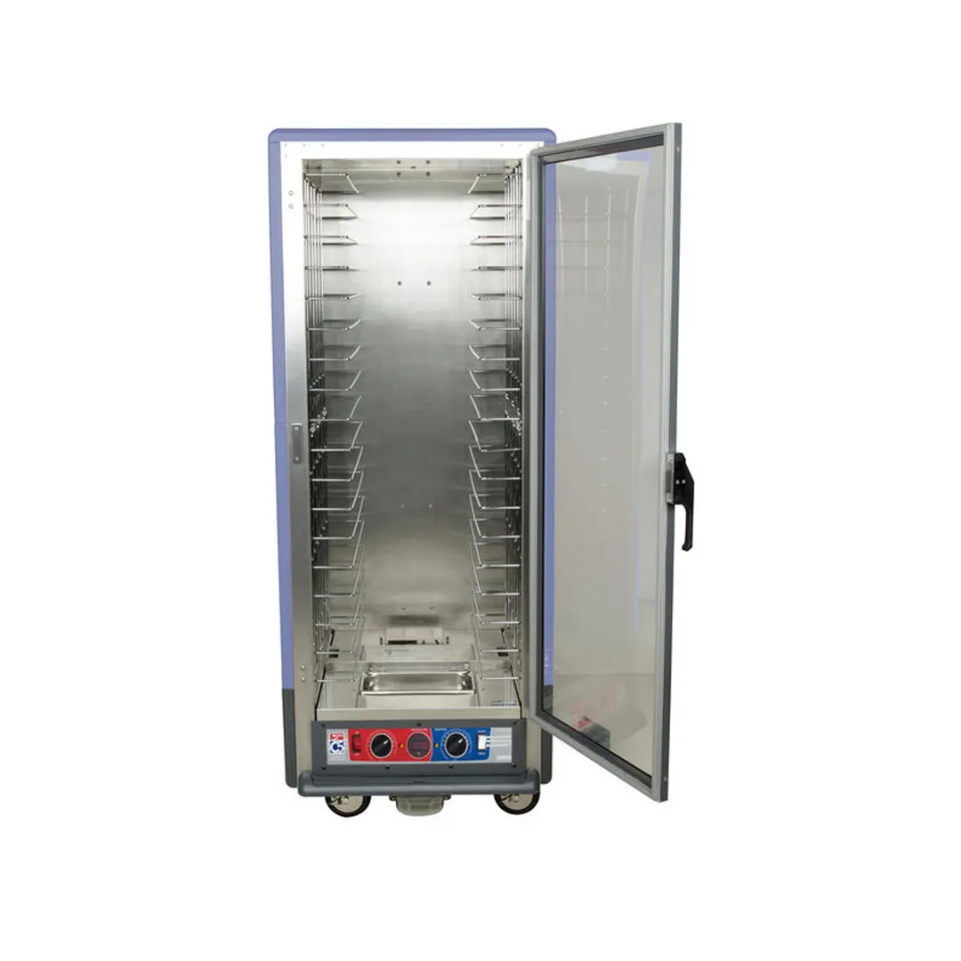 Metro C539-CLFC-L-BU Full Height Heated Holding & Proofing Cabinet w/ Blue Insulation, Lower Wattage