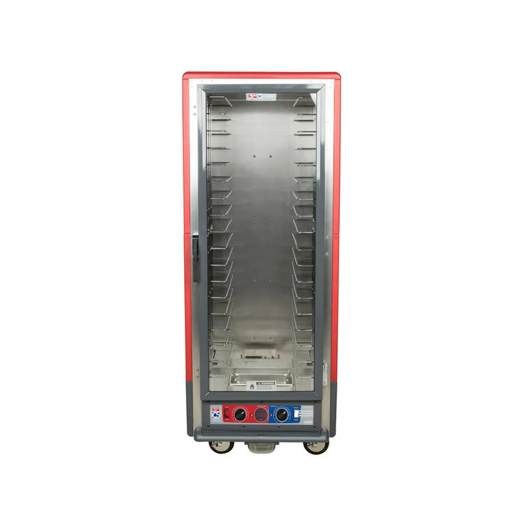 Metro C539-CLFC-L Full Height Heated Holding & Proofing Cabinet w/ Red Insulation, Lower Wattage