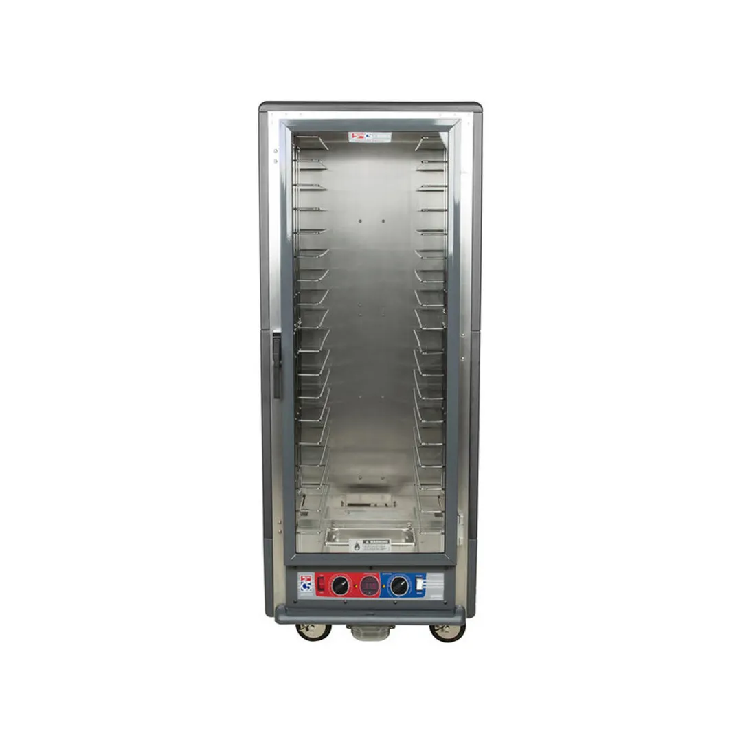 Metro C539-CLFC-L-GY Full Height Heated Holding & Proofing Cabinet w/ Grey Insulation, Lower Wattage