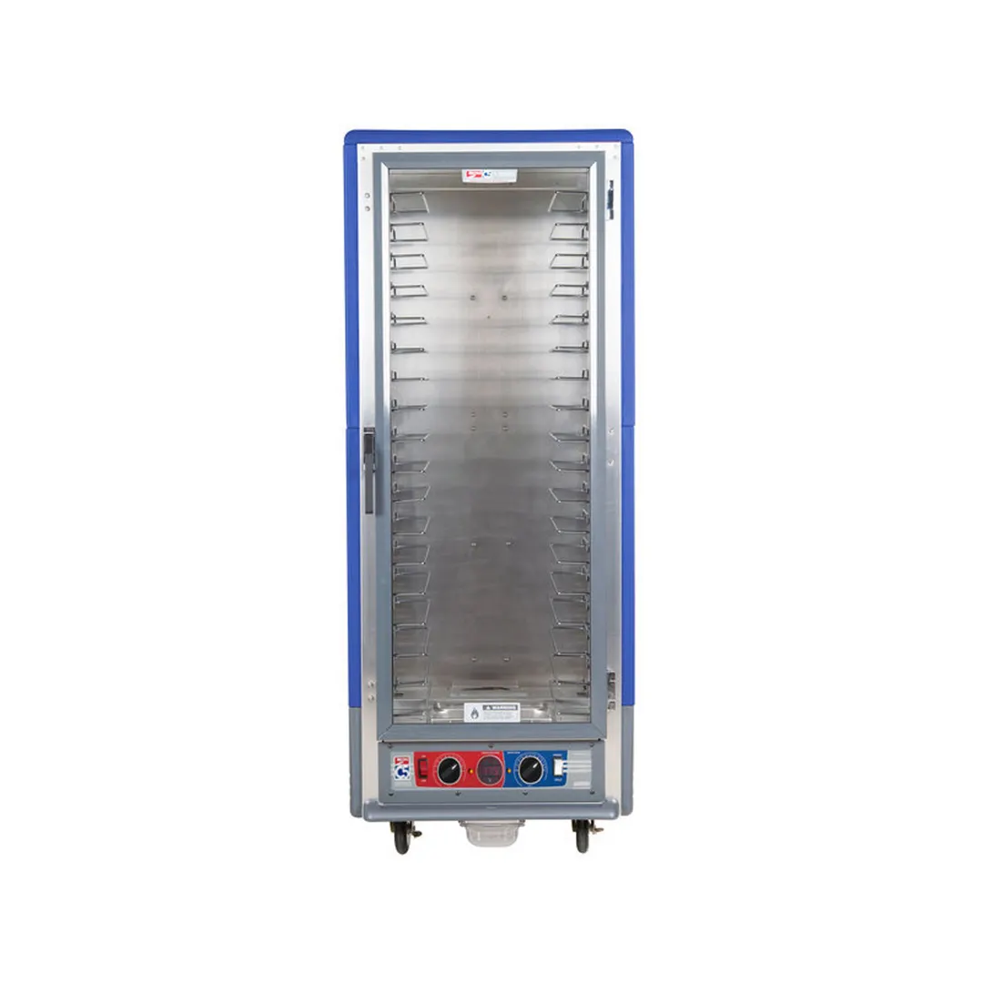 Metro C539-CLFC-U-BU Full Height Heated Holding & Proofing Cabinet w/ Blue Insulation, Lower Wattage