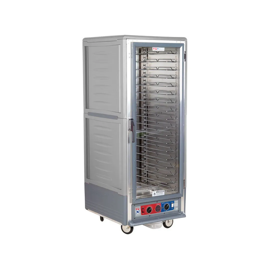 Metro C539-CLFC-U-GY Full Height Heated Holding & Proofing Cabinet w/ Grey Insulation, Lower Wattage