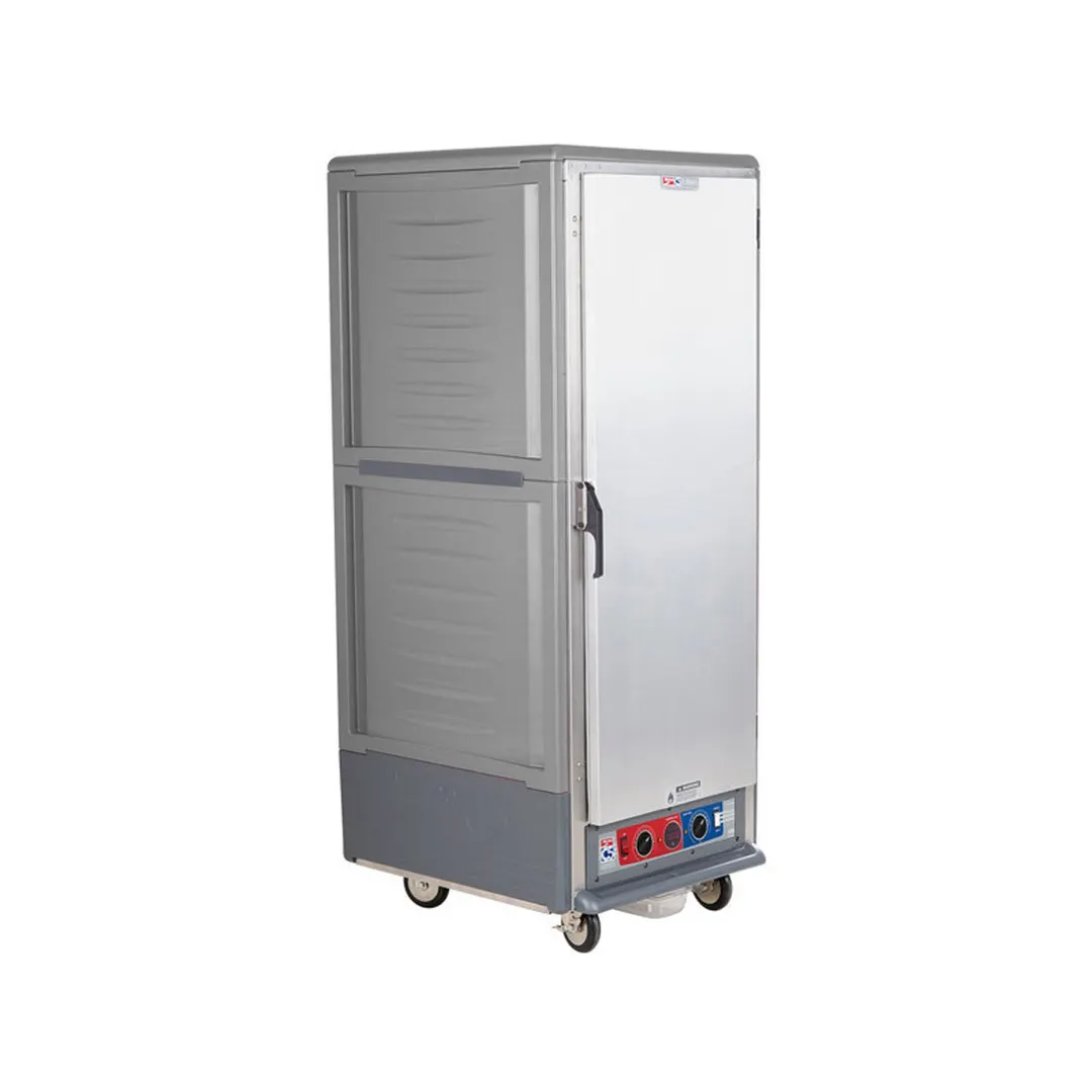 Metro C539-CLFS-4-GY Full Height Heated Holding & Proofing Cabinet w/ Grey Insulation, Lower Wattage