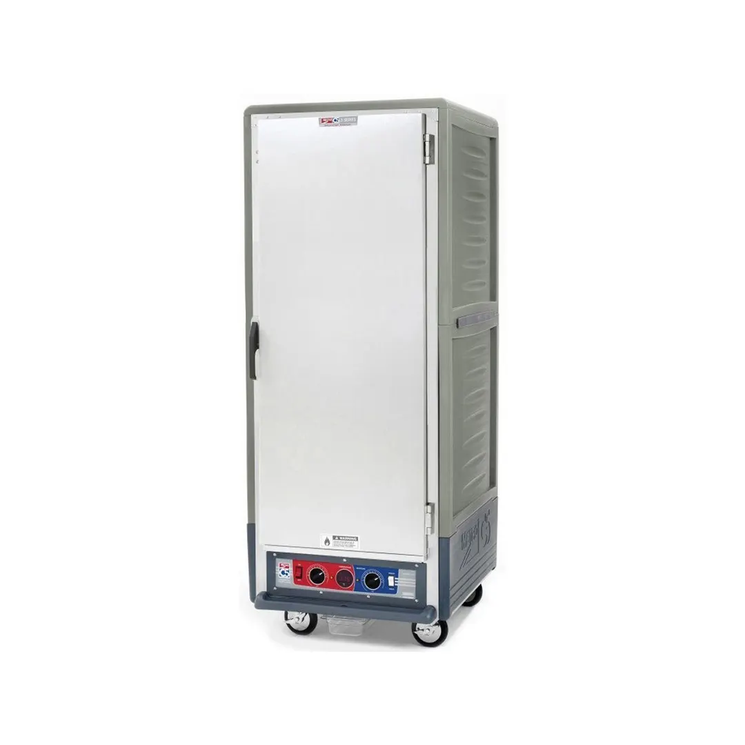 Metro C539-CLFS-L-GY Full Height Heated Holding & Proofing Cabinet w/ Grey Insulation, Lower Wattage 