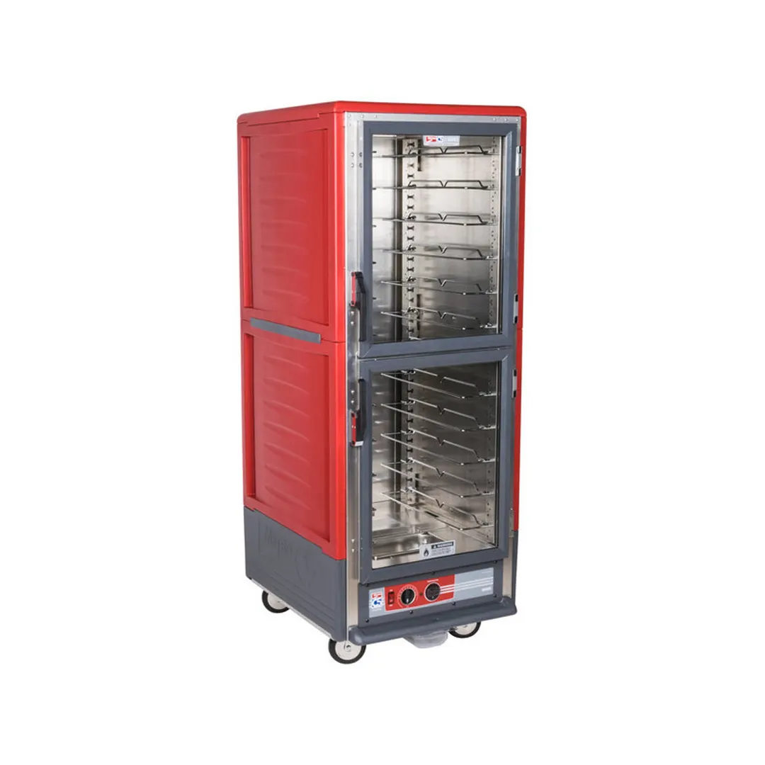 Metro C539-HDC-U "Full Height" 1-Door Clear Heated Holding Cabinet, 18) 18"x26" or (34) 12"x20" Pan Capacity, Aluminum, 120V