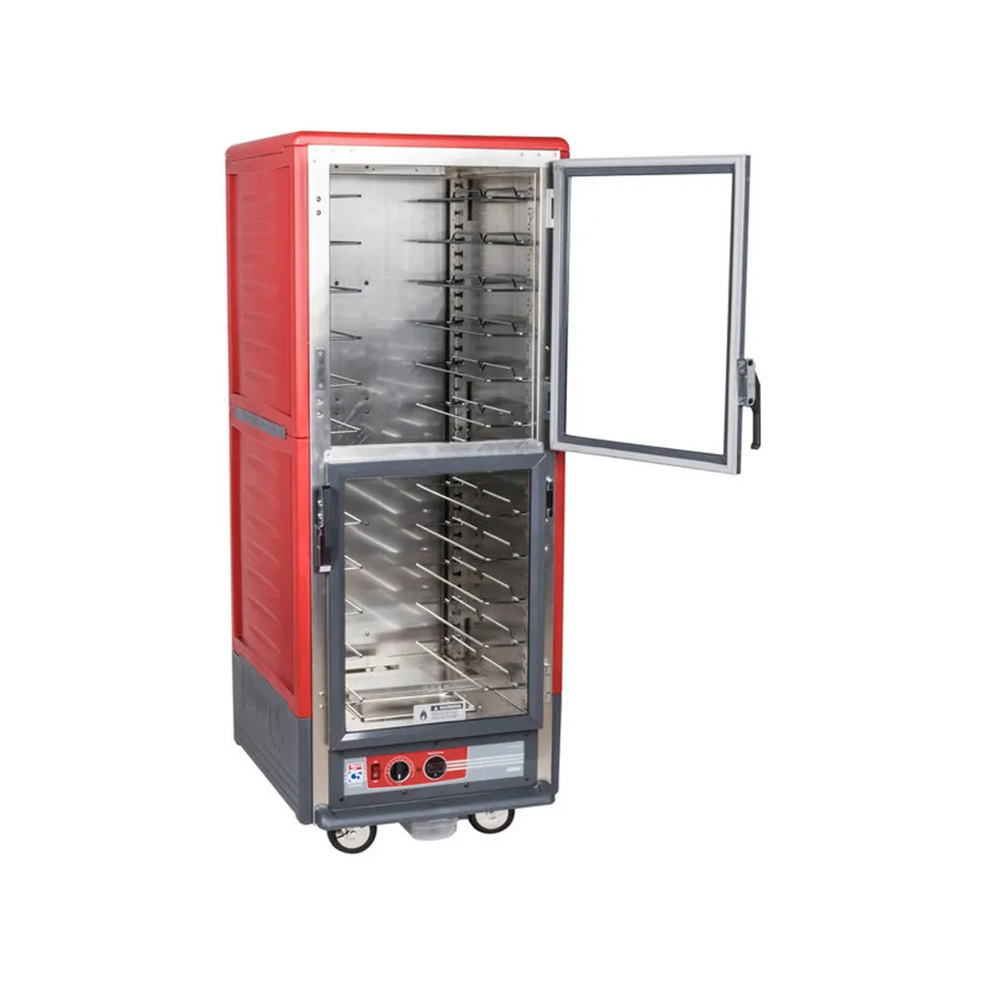 Metro C539-HDC-U "Full Height" 1-Door Clear Heated Holding Cabinet, 18) 18"x26" or (34) 12"x20" Pan Capacity, Aluminum, 120V
