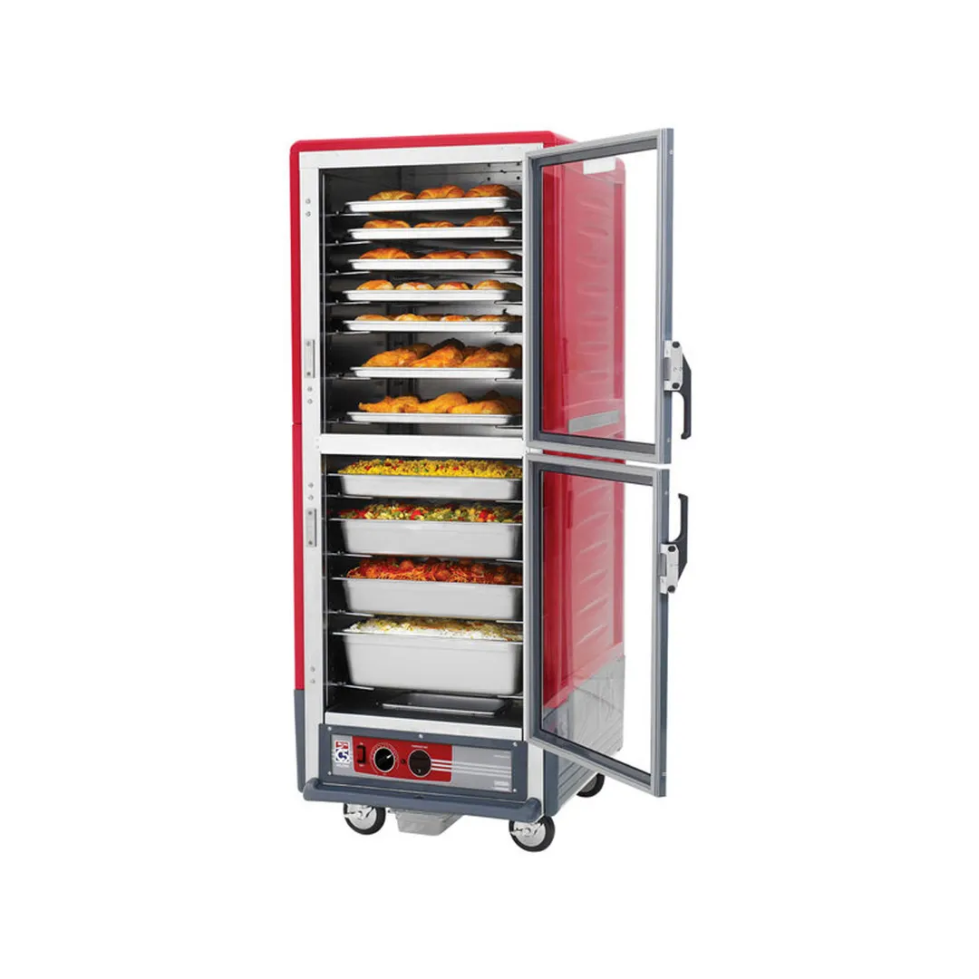 Metro C539-HDC-U "Full Height" 1-Door Clear Heated Holding Cabinet, 18) 18"x26" or (34) 12"x20" Pan Capacity, Aluminum, 120V
