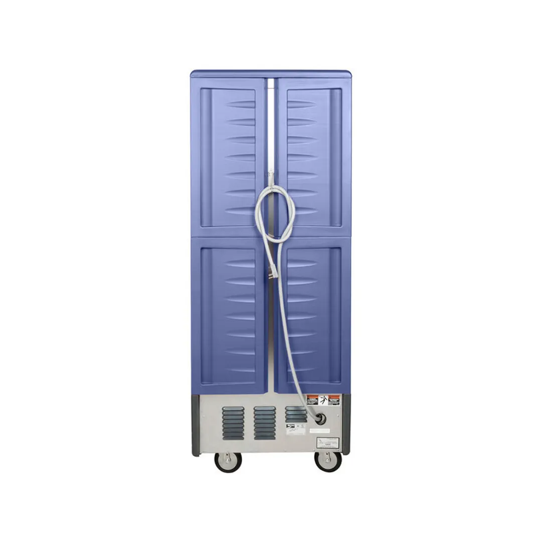 Metro C539-HFC-4-BU "Full Height" 1-Door Heated Holding Cabinet, Clear Polycarbonate Door, 18x18"x26" or 34x12"x20" Pan Capacity, 2000W, Aluminum