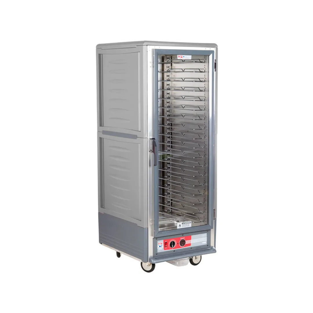 Metro C539-HFC-4-GY C5 3 Series Heated Holding Cabinet– mobinsul door, 67‑72" H, 5" casters, 18×26" (18)/12×20"(34) pans
