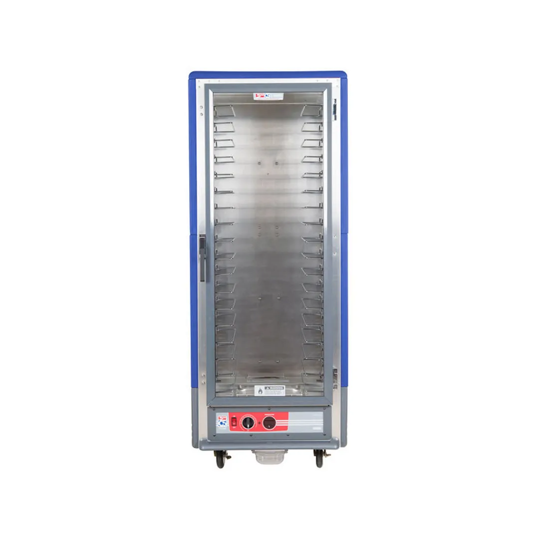 Metro C539-HFC-U-BU "Full Height" 1-Door Clear Heated Holding Cabinet, 18/34-Pan, 120V, 2000W, Aluminum