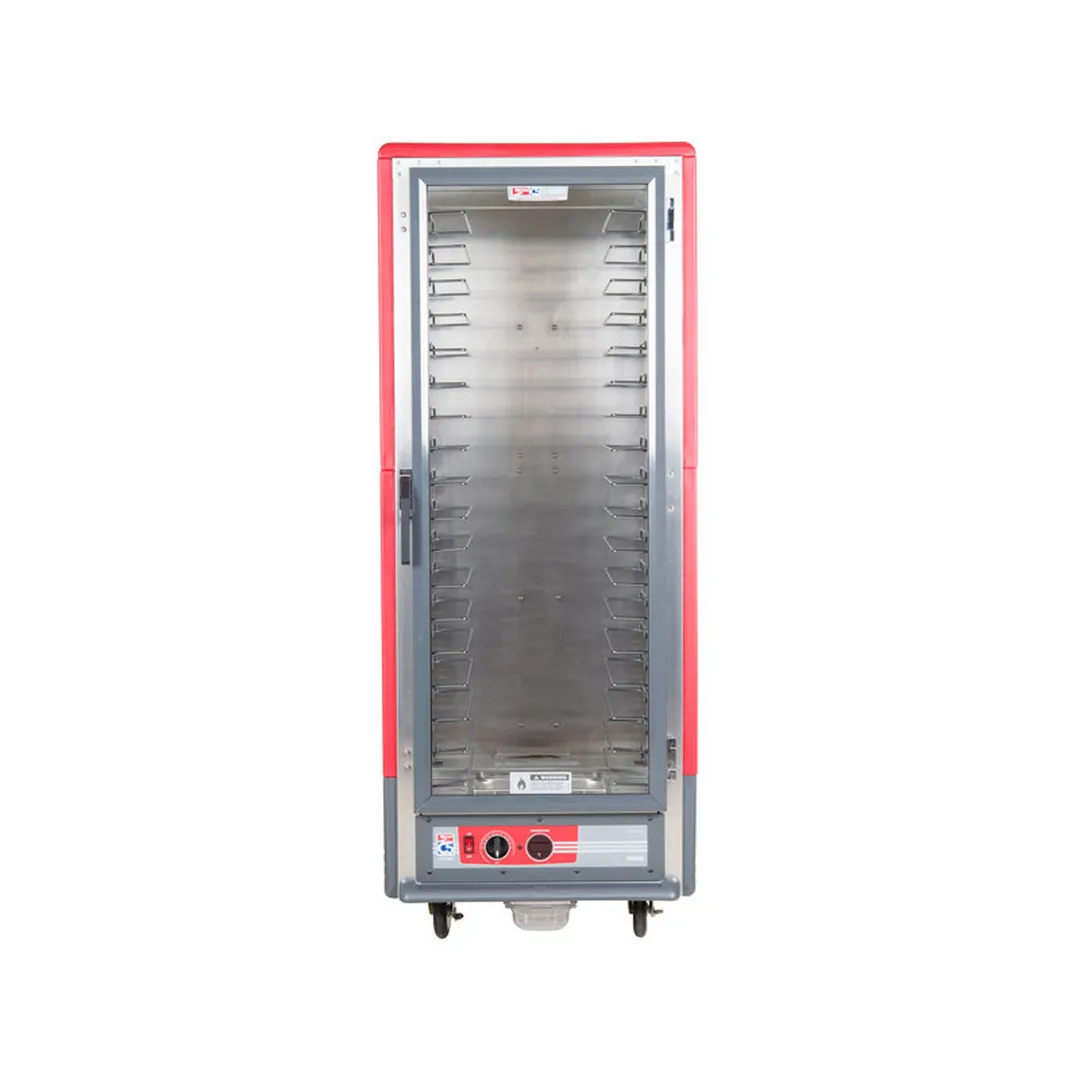Metro C539-HFC-U "Full Height" 1-Door Clear Heated Holding Cabinet, 18-Pan (18"x26") or 34-Pan (12"x20") Capacity, Aluminum, 2000W/120V
