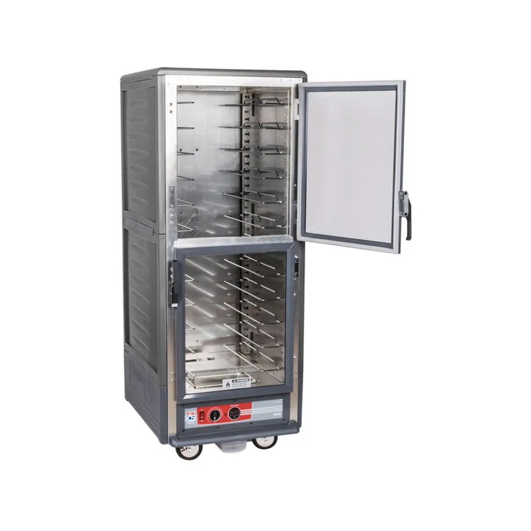 Metro C539-HLDC-U-GY "Full Height" 1-Door Heated Holding Cabinet, Grey, 17-Pan or 32-Pan, 120V, 1440W, 67-72"H