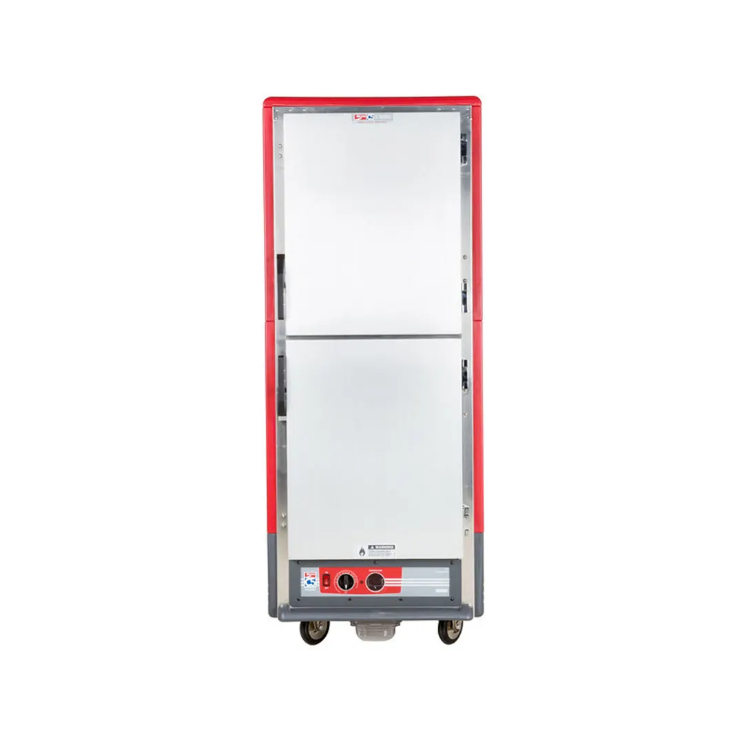 Metro C539-HLDS-4 Full Height 1-Door Dutch Door Heated Holding Cabinet, 67-72" Height, Aluminum, Red Insulation Armour, 1440W, 34-Pan Capacity