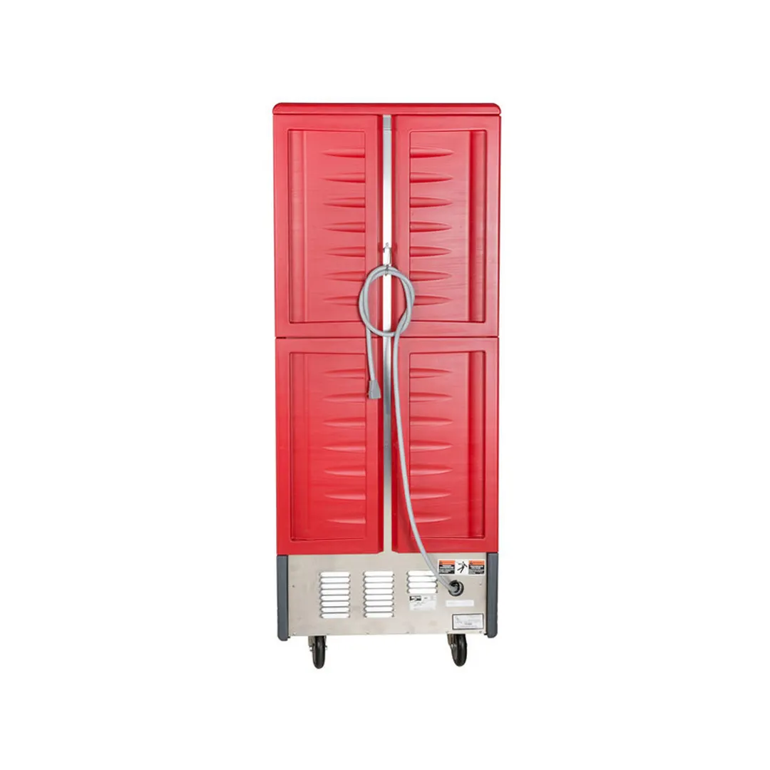 Metro C539-HLDS-4 Full Height 1-Door Dutch Door Heated Holding Cabinet, 67-72" Height, Aluminum, Red Insulation Armour, 1440W, 34-Pan Capacity
