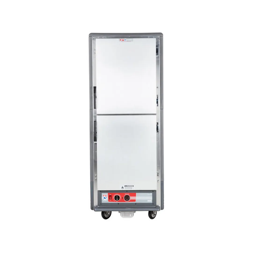 Metro C539-HLDS-U-GY "Full Height" 1-Door Dutch Door Heated Holding Cabinet, Grey, 18x 18"x26" or 34x 12"x20" Pan Capacity, 120V, 1440W