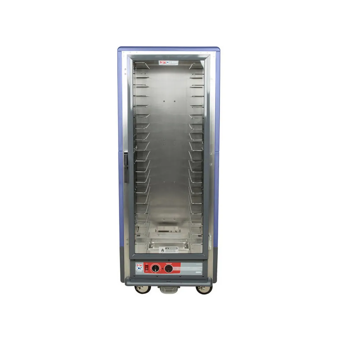 Metro C539-HLFC-4-BU "Full Height" 1-Door Clear Heated Holding Cabinet, 18-Pan 18"x26" or 34-Pan 12"x20" Capacity, Aluminum, 1440W