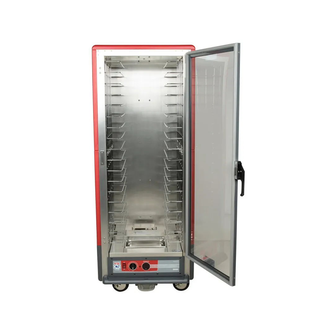Metro C539-HLFC-L Full Height 1-Door Heated Holding Cabinet, Clear Polycarbonate Door, 35-Pan (18"x26") Capacity, 120V 1440W