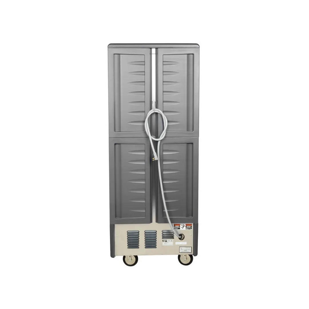 Metro C539-HLFC-L-GY Heated Holding Cabinet, Door, 35-Pan (18"x26") , 1440W Heater, 120V, 5" Braked Casters, UL/NSF