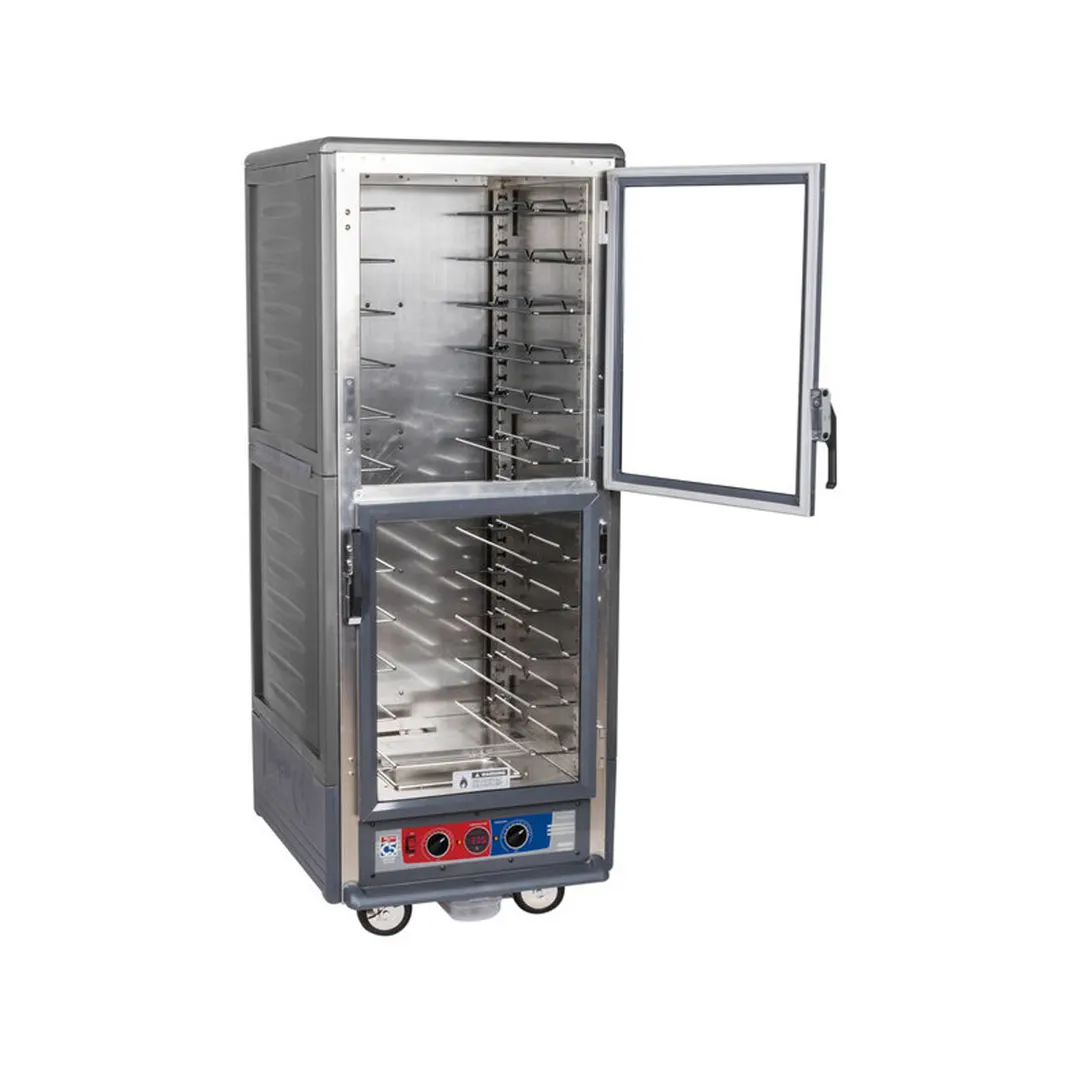 Metro C539-MDC-U-GY Full Height Moisture Heated Holding & Proofing Cabinet w/ Grey Insulatıon, Dutch Clear