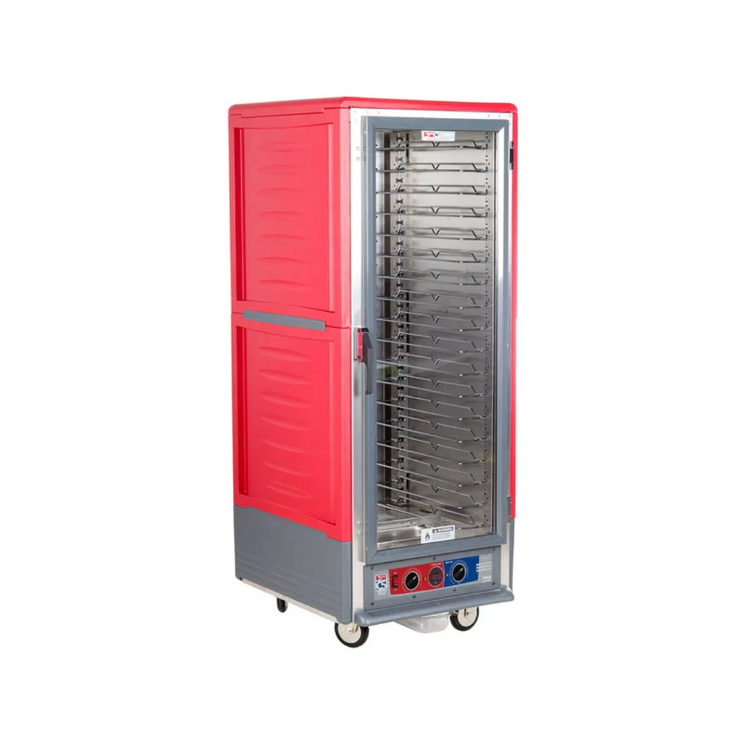 Metro C539-MFC-U Full Height Moisture Heated Holding & Proofing Cabinet w/ Red Insulatıon, Clear Door