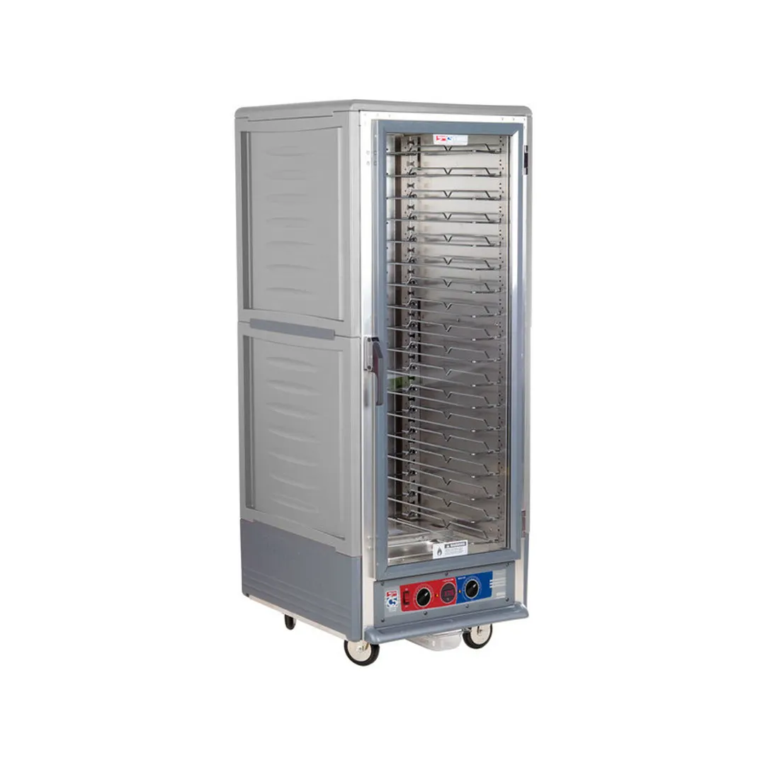Metro C539-MFC-U-GY Full Height Moisture Heated Holding & Proofing Cabinet w/ Grey Insulatıon, Clear Door