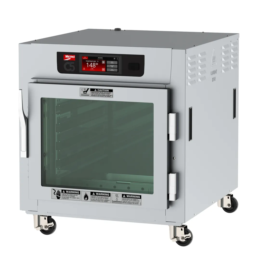 Metro C583L-SFC-L Undercounter 1-Door Clear Heated Holding Cabinet, 31"-36"H, 1440W, 120V