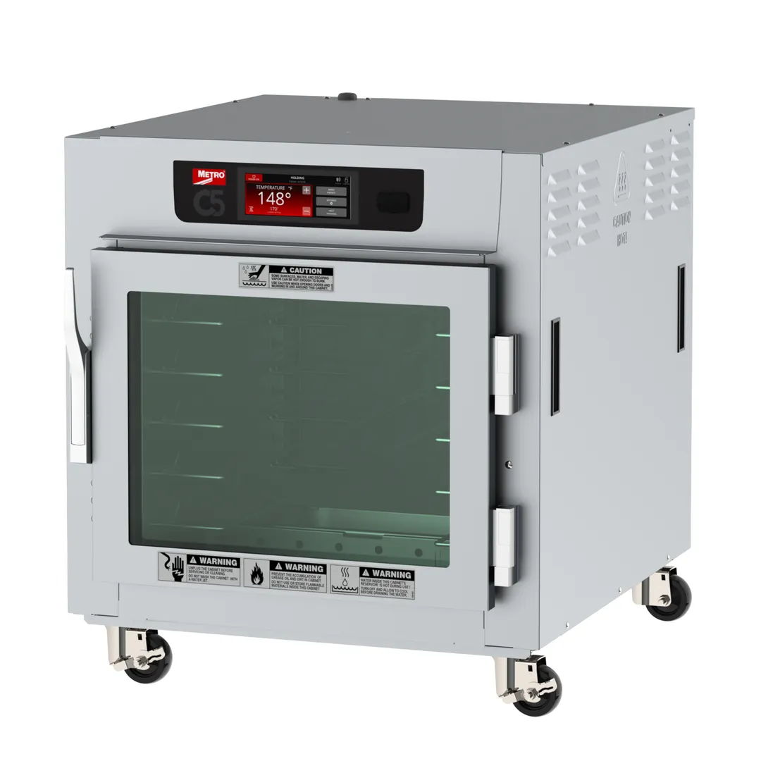 Metro C583L-SFC-U Undercounter 1-Door Clear Heated Holding Cabinet 5×18"×26" or 10×12"×20" Capacity 1440W