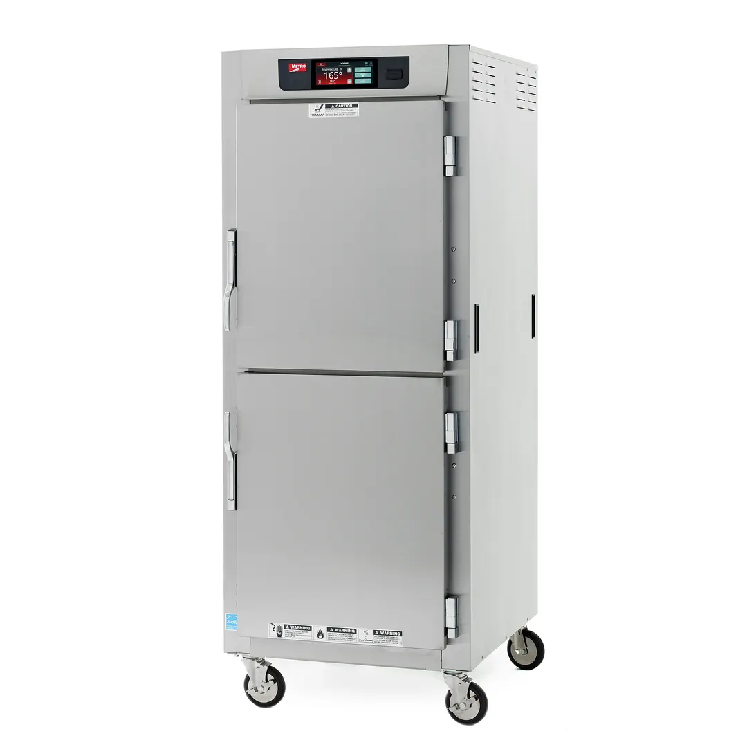 Metro C589-SDS-U Full Height 2-Door Solid Heated Holding Cabinet, 2000W, 73"-78"H, Stainless Steel, ENERGY STAR
