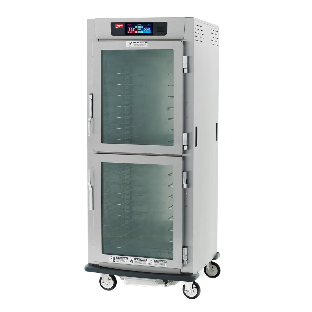 Metro C599-SDC-U Full Height Controlled Humidity Heated Holding & Proofing Cabinet, Dutch Clear Door