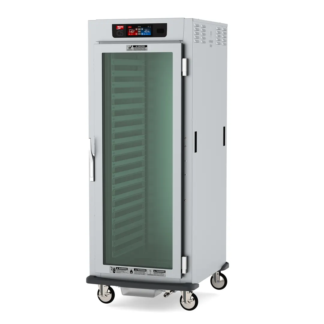 Metro C599-SFC-L Full Height Controlled Humidity Heated Holding & Proofing Cabinet, Clear Door