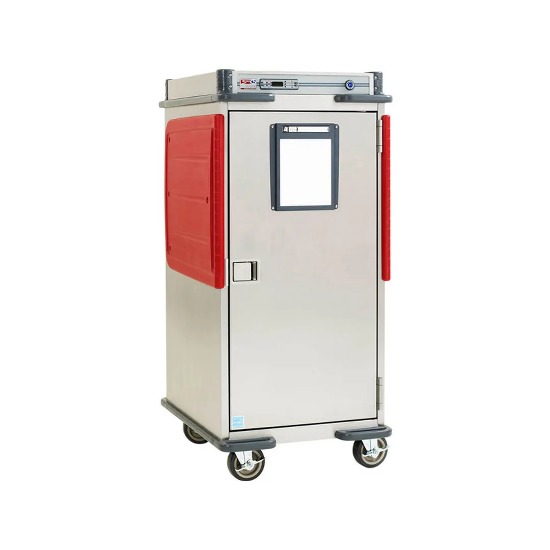 Metro C5T8-DSF 1-Section Solid Door Heated Holding Cabinet, 61-66" Height, 28 GN 1/1 Pans, Stainless Steel