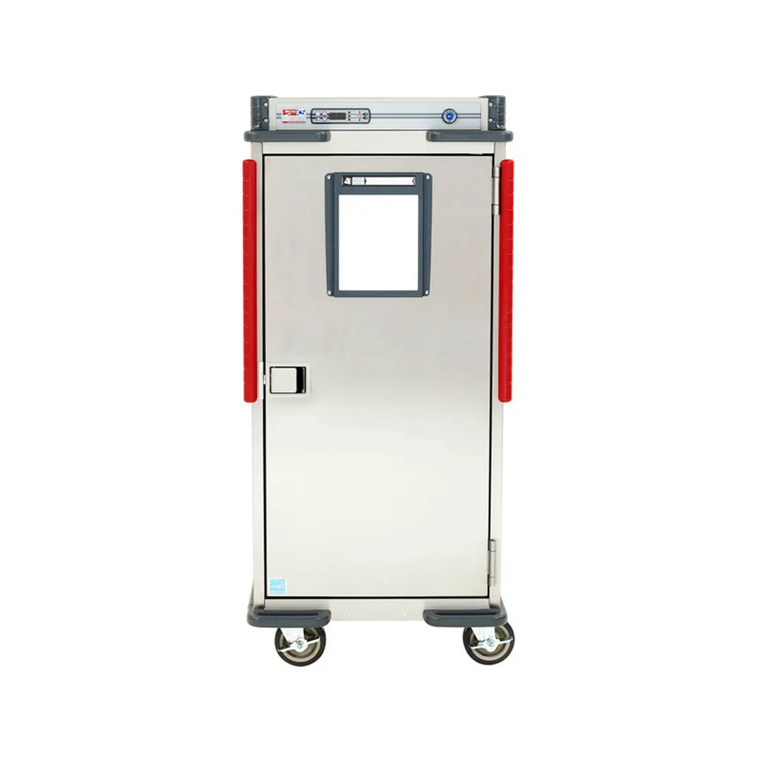 Metro C5T8-DSF 1-Section Solid Door Heated Holding Cabinet, 61-66" Height, 28 GN 1/1 Pans, Stainless Steel
